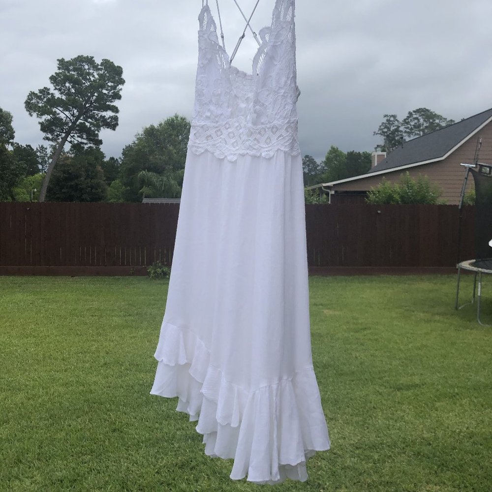 Women's Free People White Sundress Size M
